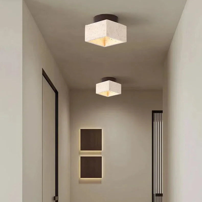 Plafonnier Cylindres Acier Noir Mat Minimaliste Design Moderne - Salle de Bain Salon Chambre — Colonne