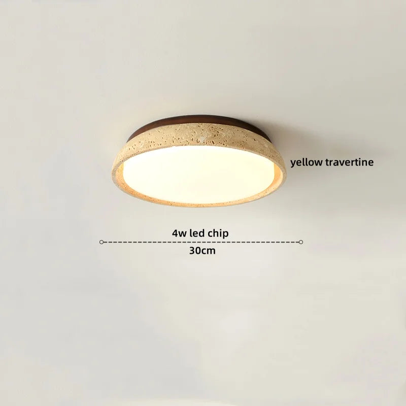 Rasha Anneau Pierre Beige Minimaliste