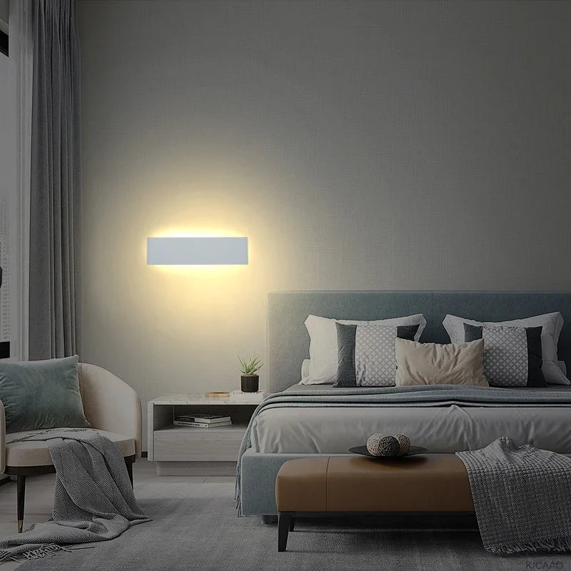 Despina Rectangle Aluminium Blanc Minimaliste