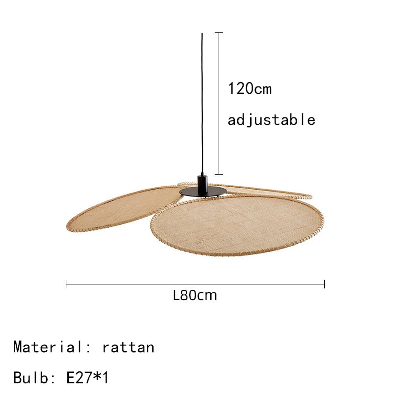 Turid Disque Rotin Tressé Minimaliste