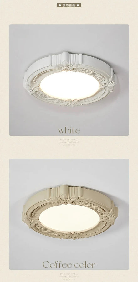 Arachne Médaillon Résine Crème Baroque