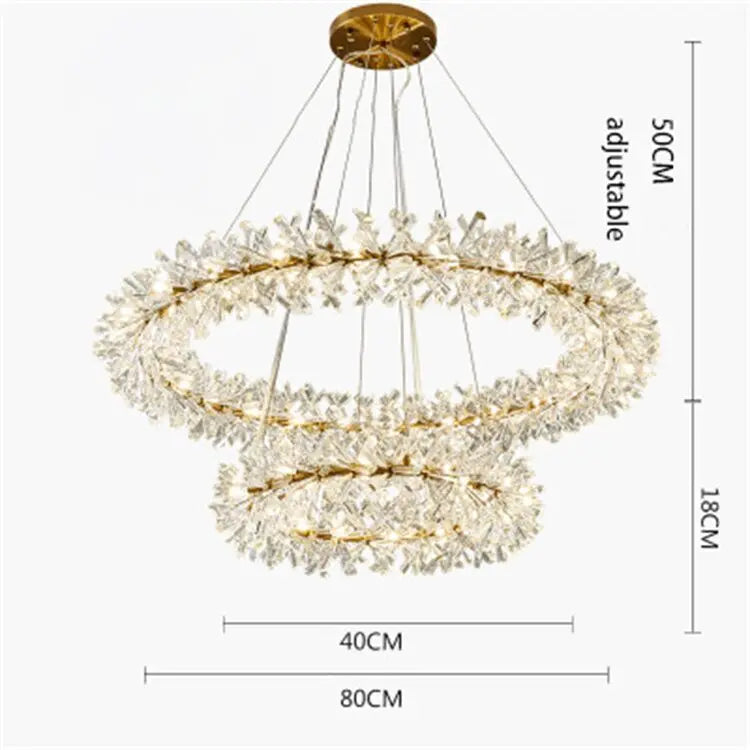Kora Cristal et Métal Doré Éclatant