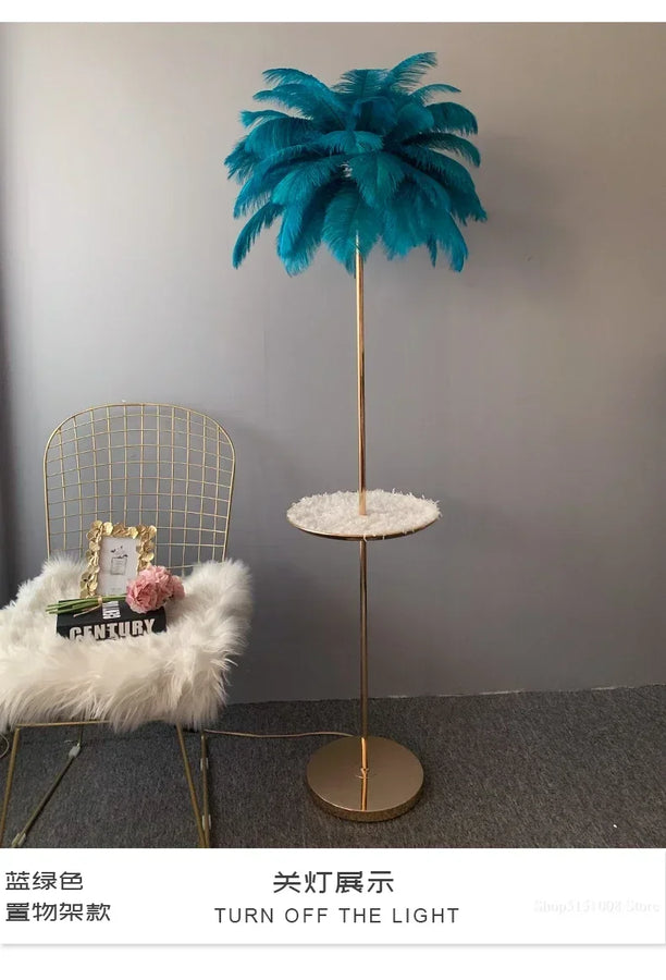 Lumis233 Plumes Rose Poudré Style Nordique