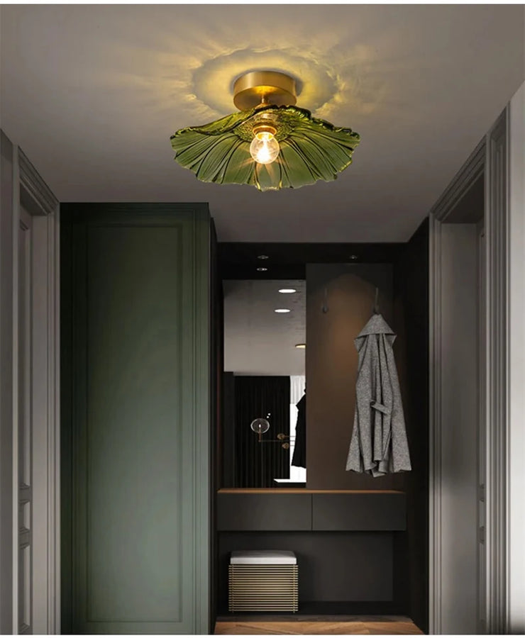 Atinuke Feuille Métal Vert Art Déco