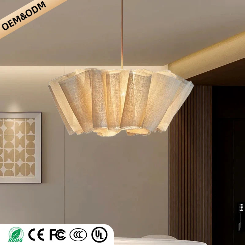 Lumis230 Pétales Tissu Lin Beige Wabi-Sabi