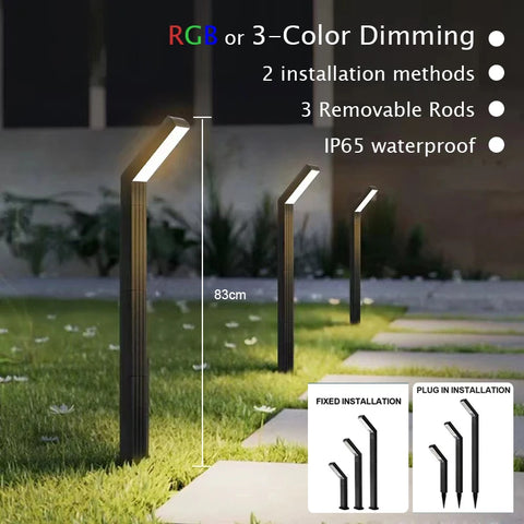 Lampadaire Cylindrique Aluminium Noir Mat Minimaliste Design - Salon Bureau Chambre — Candeo