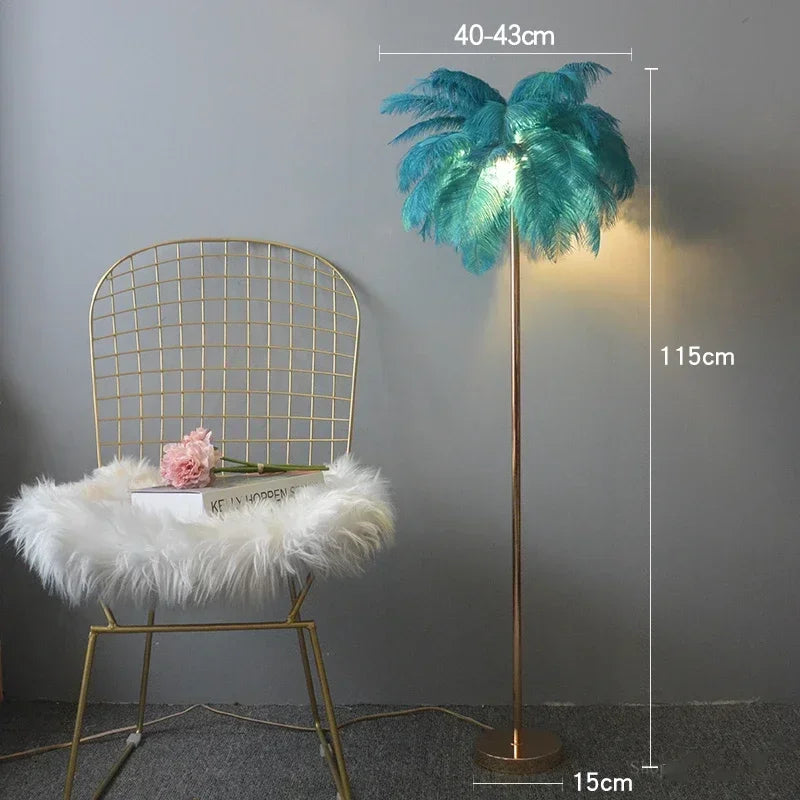 Lumis233 Plumes Rose Poudré Style Nordique