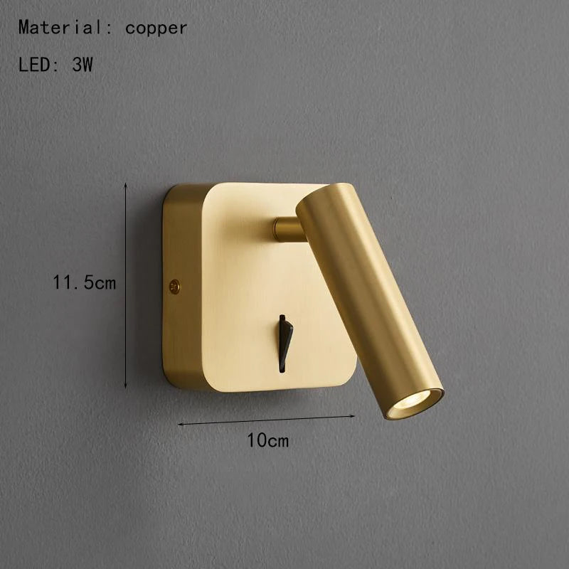 Applique Murale Cylindre Acier Noir Minimaliste Design Moderne Noire - Chambre Salle de Bain Salon — Grenat