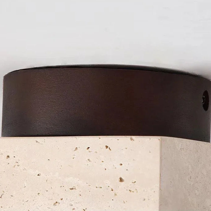 Plafonnier Cylindres Acier Noir Mat Minimaliste Design Moderne - Salle de Bain Salon Chambre — Colonne