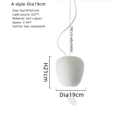 Rimini Trio Papier Plissé Blanc Minimaliste