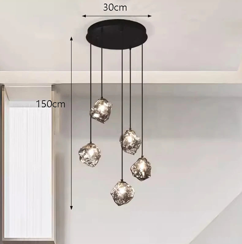 Suspension Anneau Métal Blanc Minimaliste Design - Cuisine Salon Salle à Manger — Zénon