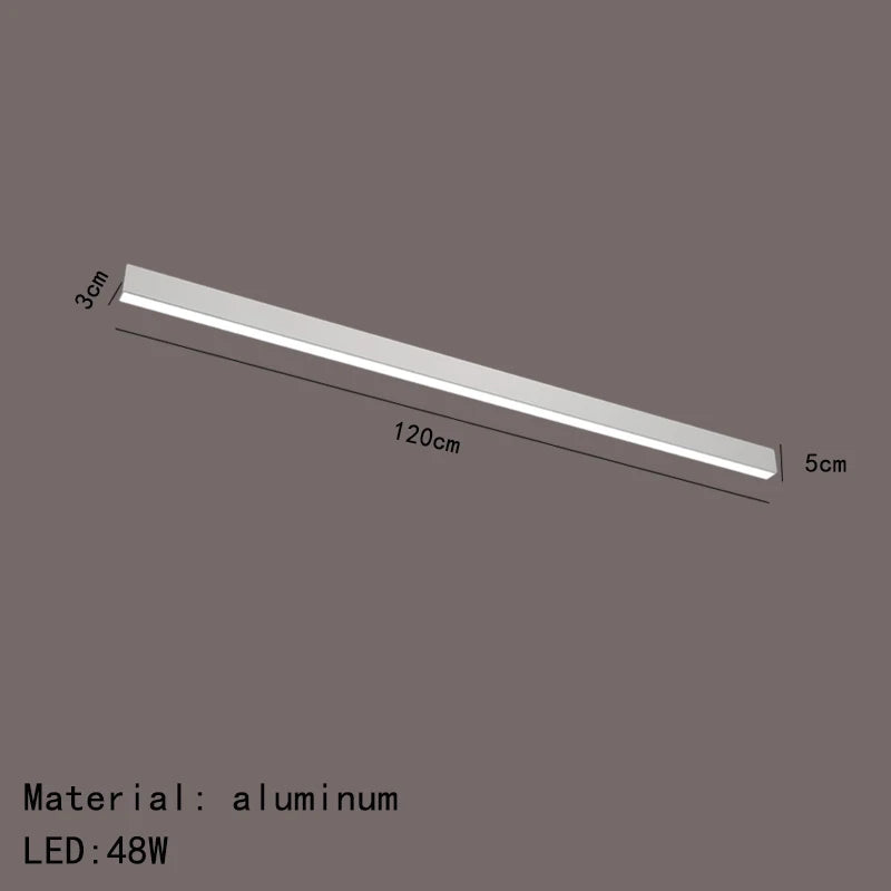Elowen Linéaire Aluminium Noir Minimaliste