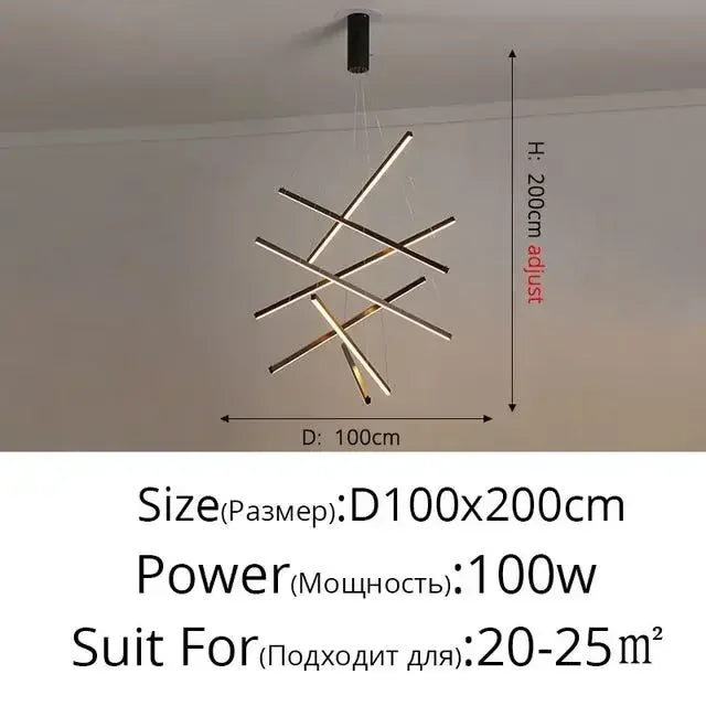 Yëlys Géométrique Métal Doré et Noir Minimaliste