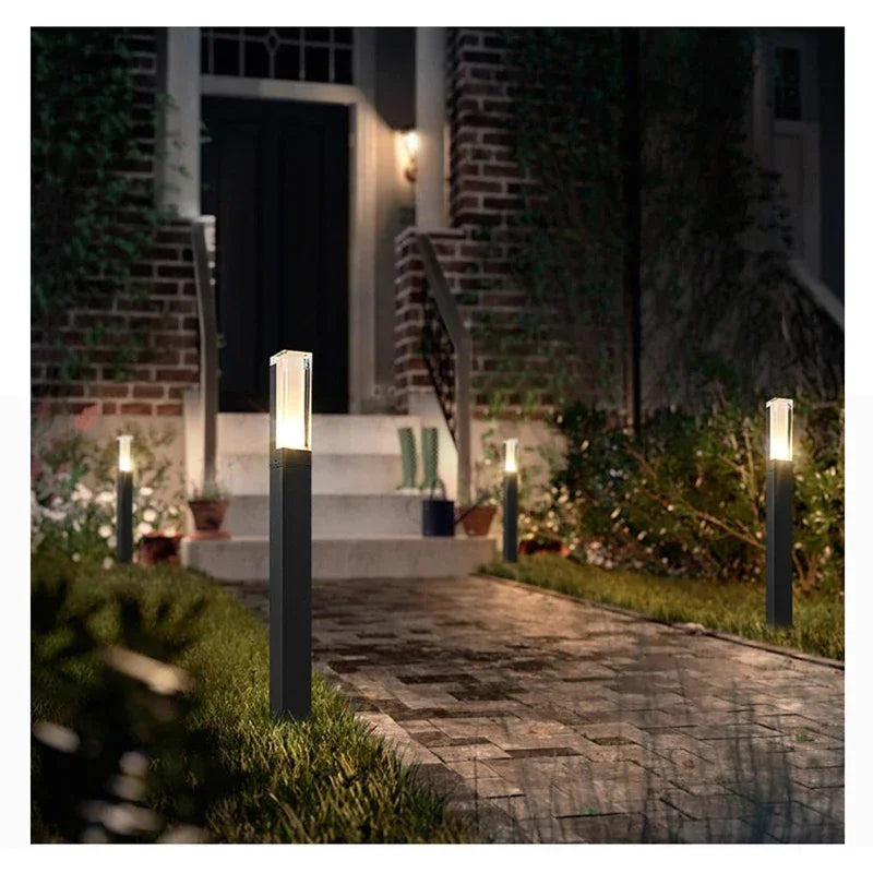 Lampadaire Cylindre Métal Noir Mat Minimaliste Design - Salon Bureau Chambre — Fuste