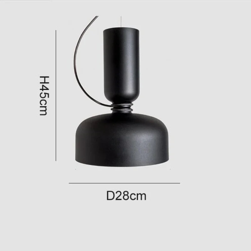 Hero Cylindre Métal Noir et Blanc Minimaliste