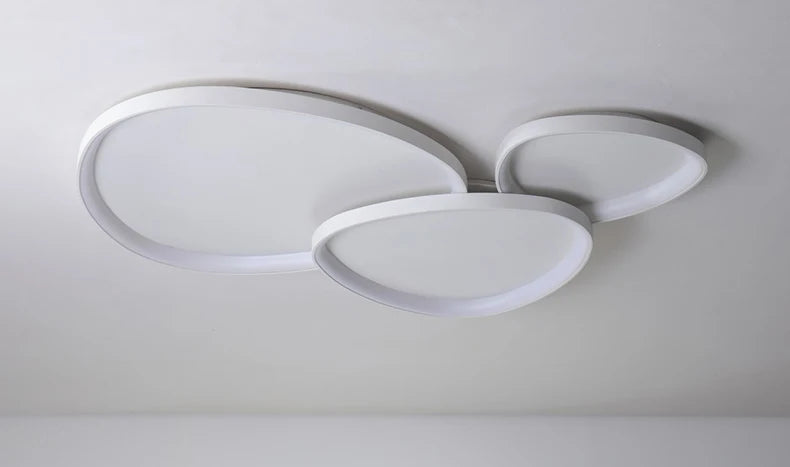Clodagh Anneaux Métal Noir et Blanc Minimaliste E