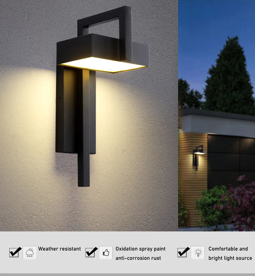 Géométrique Métal Noir Mat Minimaliste — Polygo