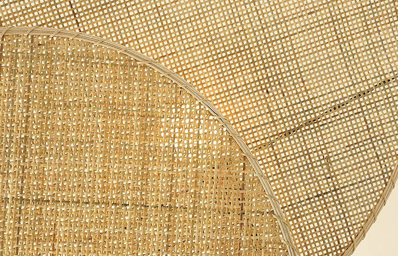 Turid Disque Rotin Tressé Minimaliste