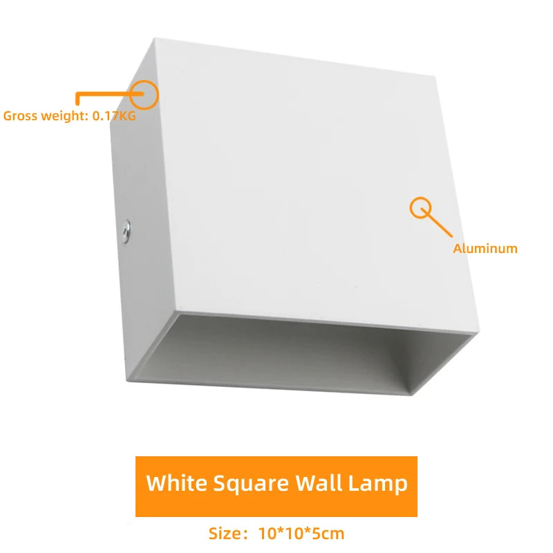 Talx Cube Aluminium Blanc Minimaliste