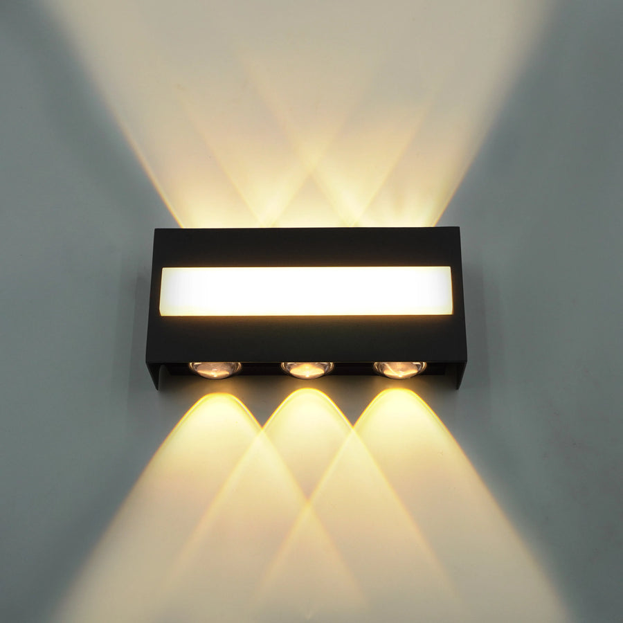 Lumis240 Rectangle Métal Noir Minimaliste