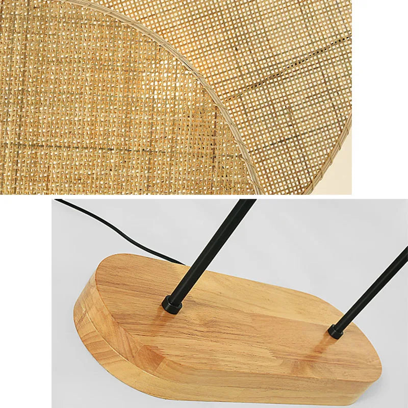 Turid Disque Rotin Tressé Minimaliste