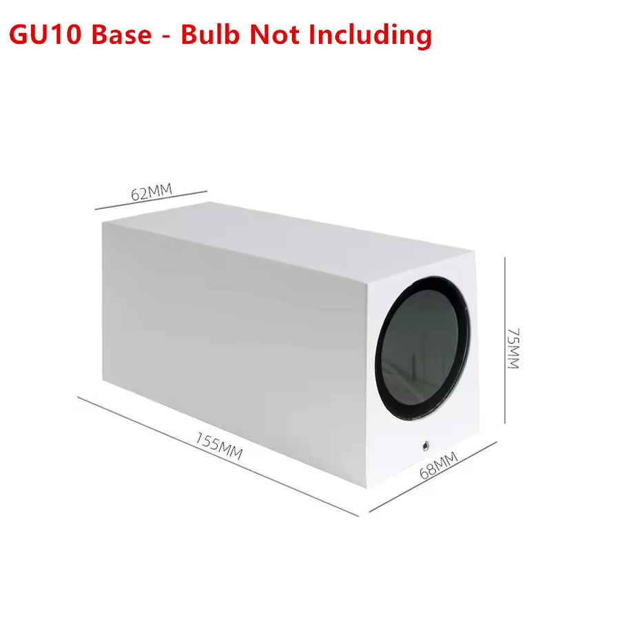 Thora Cylindre Aluminium Noir et Blanc Minimaliste B