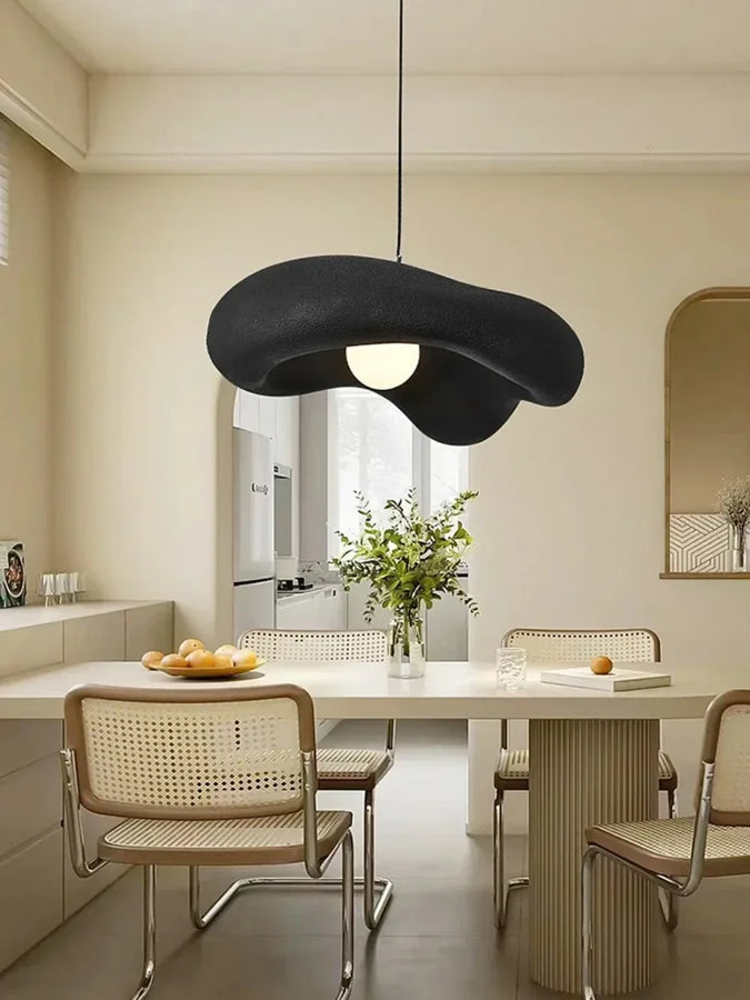 Safaa Anneau Verre Fumé Noir Minimaliste