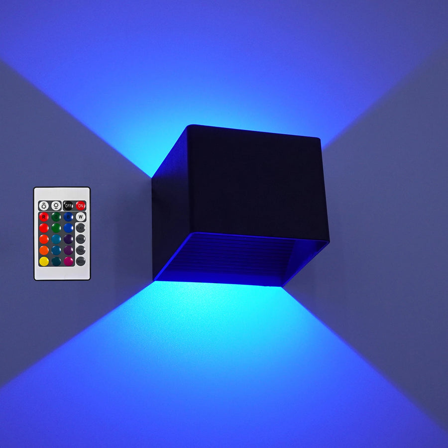 Rute Cube Aluminium Noir Épuré