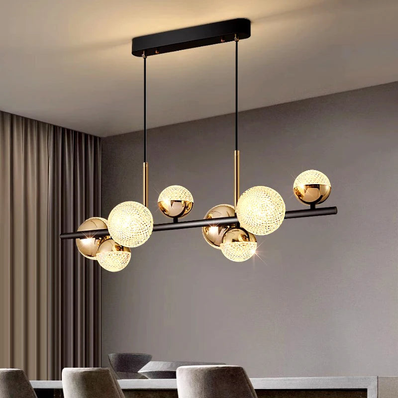 Lustre Suspension Spirale Métal Noir et Blanc Minimaliste Design - Salon Salle à Manger — Spiro