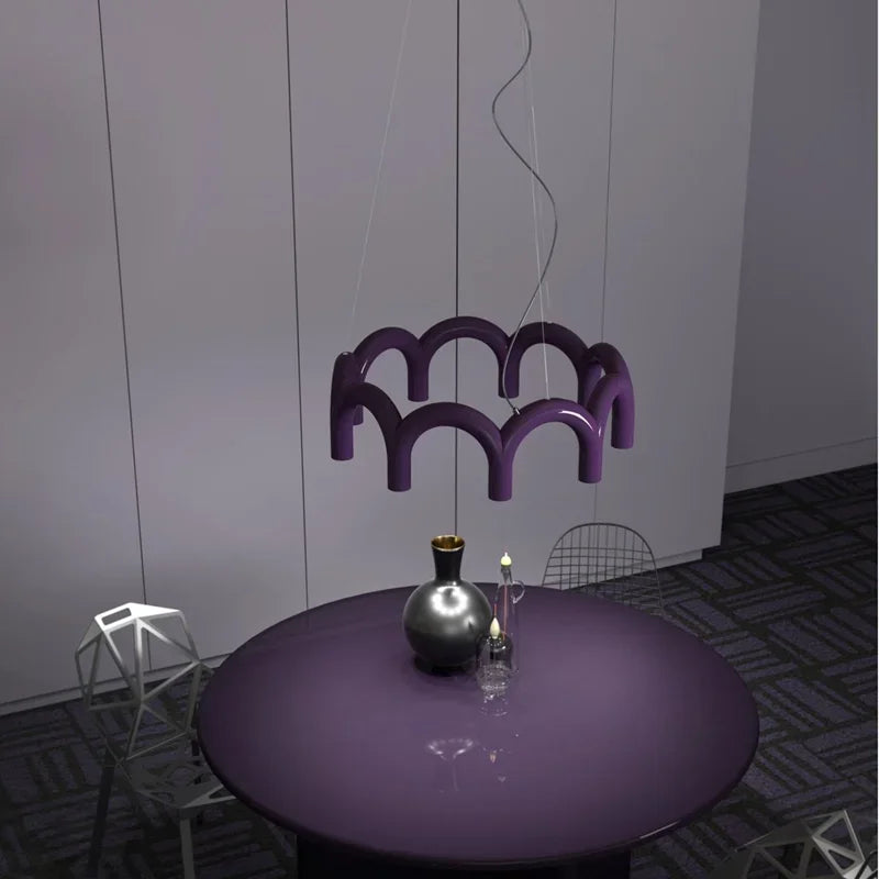Fabrizia Arches Métal Noir Brillant Minimaliste