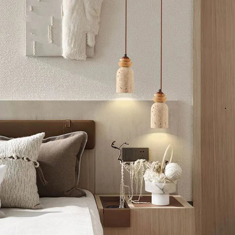 Lola Cylindre Céramique Beige Minimaliste B