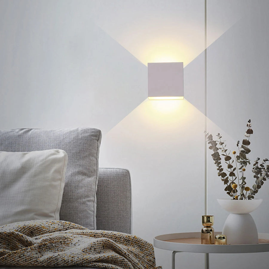 Talx Cube Aluminium Blanc Minimaliste