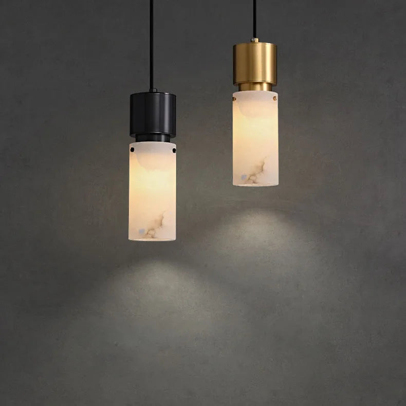Suspension Cylindre Pierre Naturelle Minimaliste Design - Cuisine Chambre Salon — Shohreh