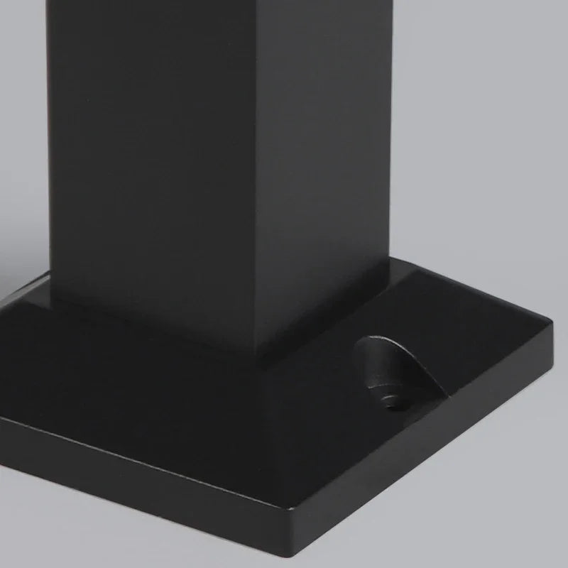Lampadaire Cylindre Métal Noir Mat Minimaliste Design - Salon Bureau Chambre — Fuste