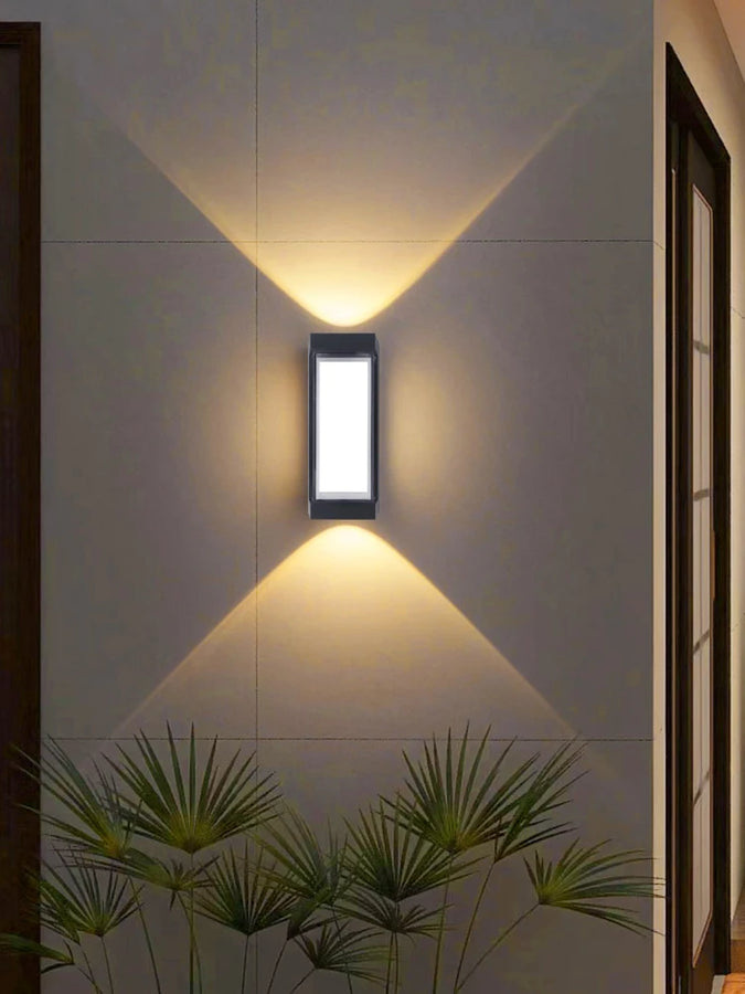 Cylindre Métal Noir et Verre Blanc — Pentos