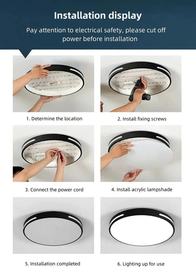Gëris Disque Métal Noir et Blanc Minimaliste