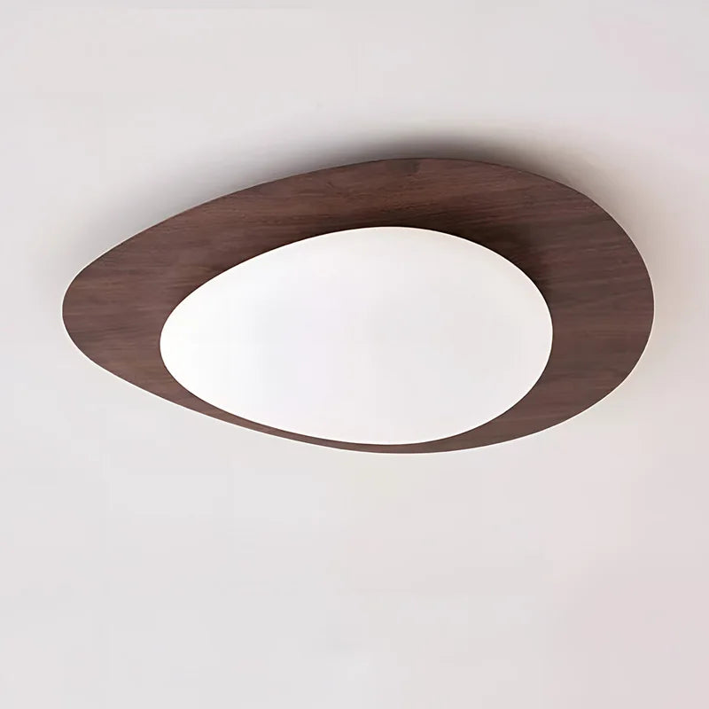 Céleste Disque Bois Noyer Minimaliste
