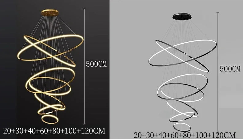 Svea Spirale Anneaux Métal Doré Contemporain