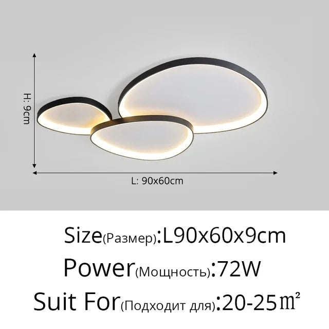 Clodagh Anneaux Métal Noir et Blanc Minimaliste E
