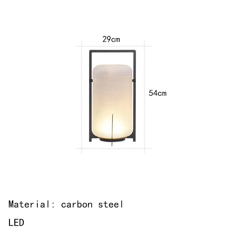 Lampadaire Lampe de Table Cylindre Tissu Beige Minimaliste Design - Salon Bureau Chambre — Stria et