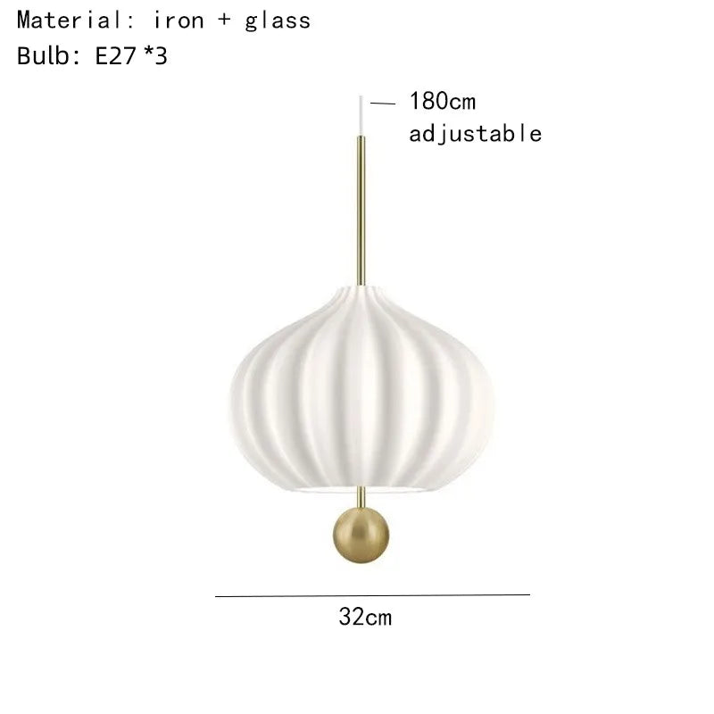 Oëlys Goutte Verre Opalin et Laiton Brossé