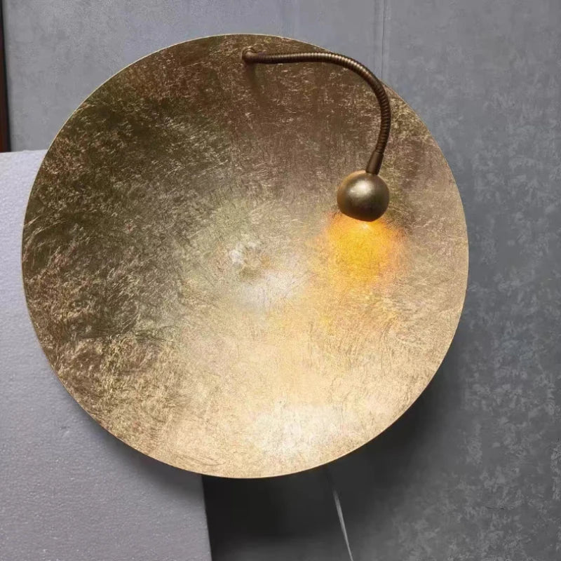 Fez Disque Laiton Doré Minimaliste
