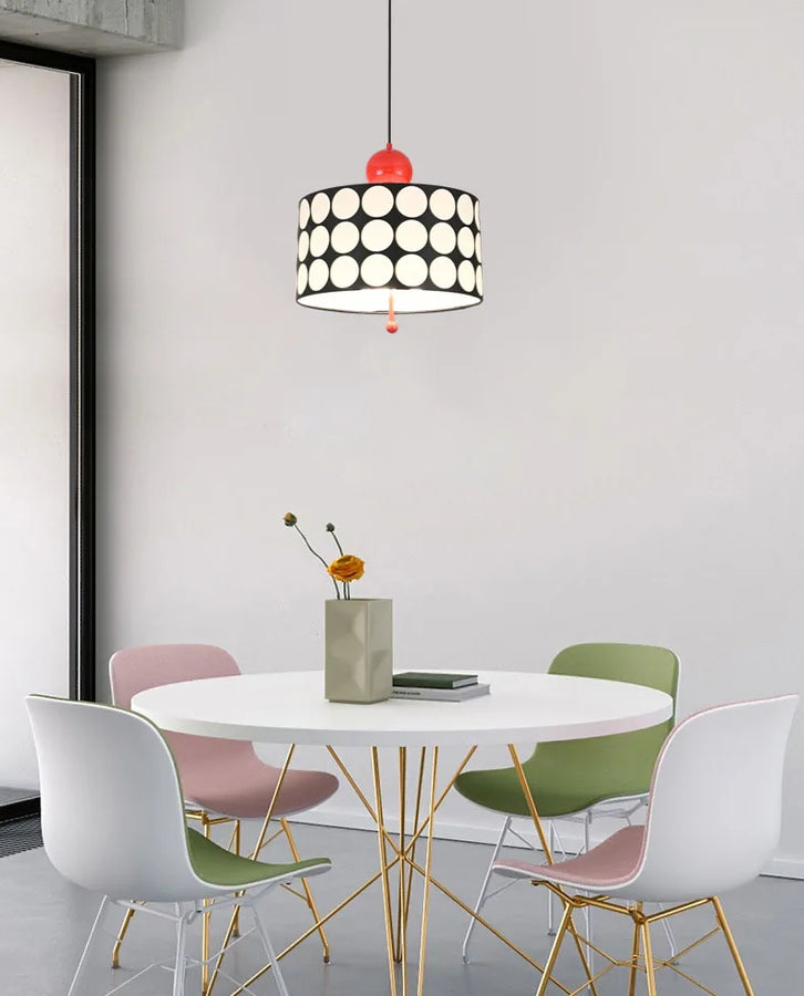 Reso Cylindre Tissu Noir et Blanc Graphique