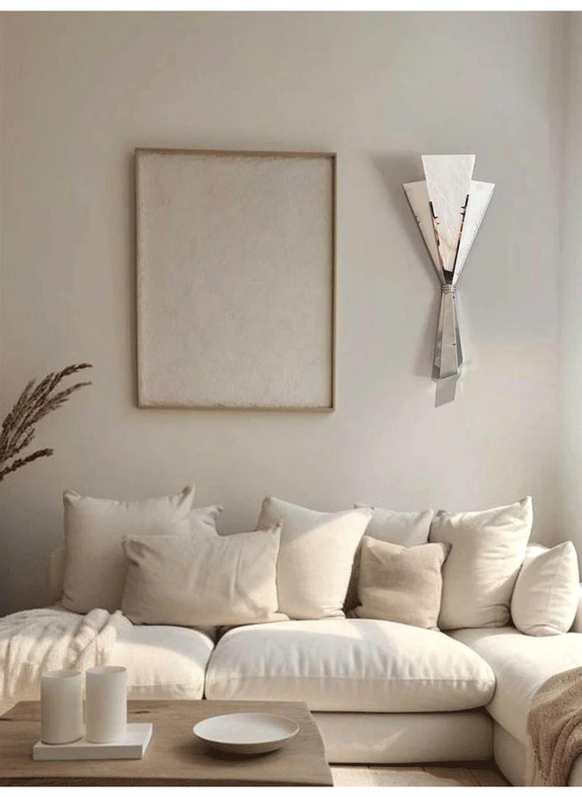 Ashanti Éventail Métal Brossé Art Déco