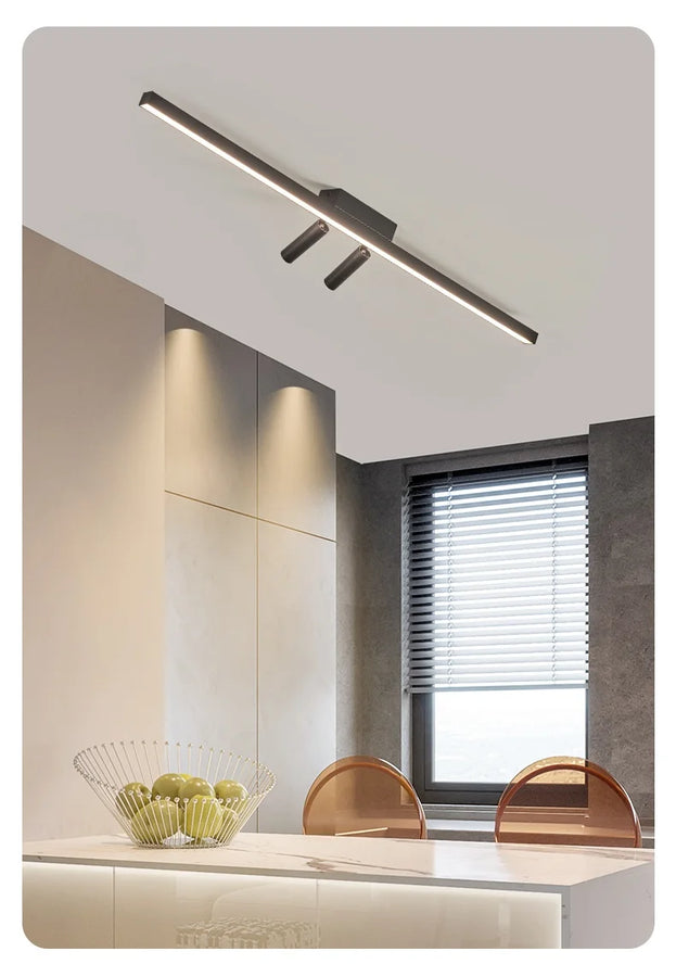 Reva Barre Acier Noir Mat Minimaliste