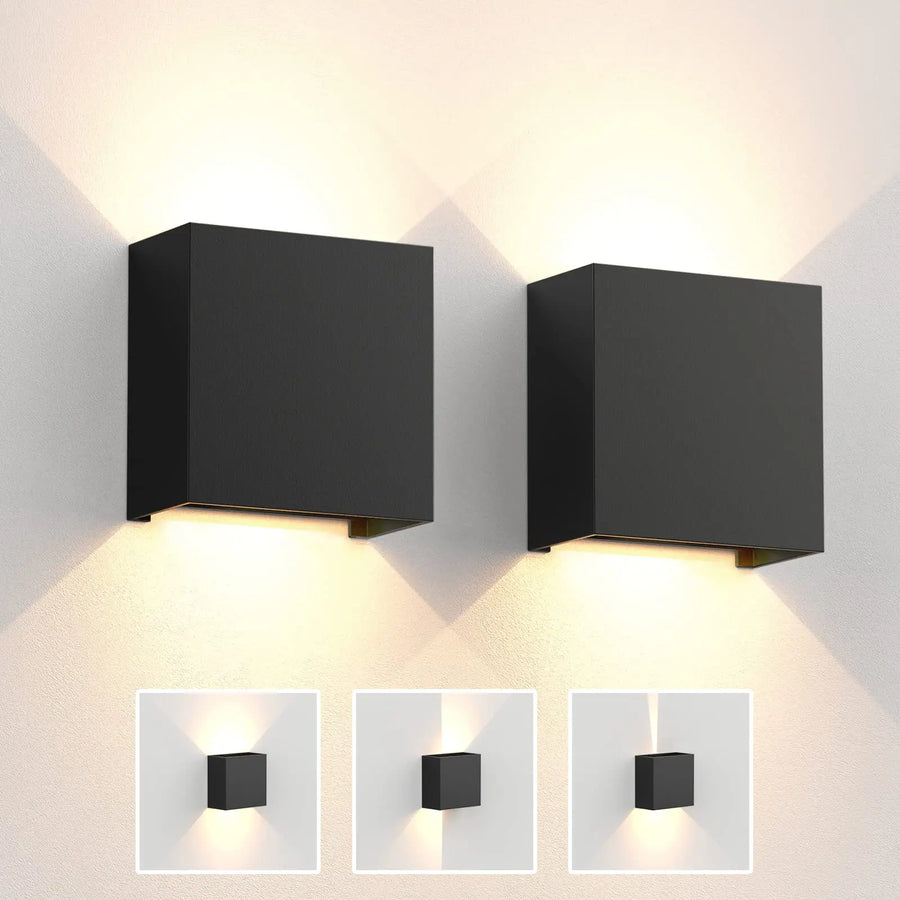 Armand Cube Aluminium Noir Minimaliste
