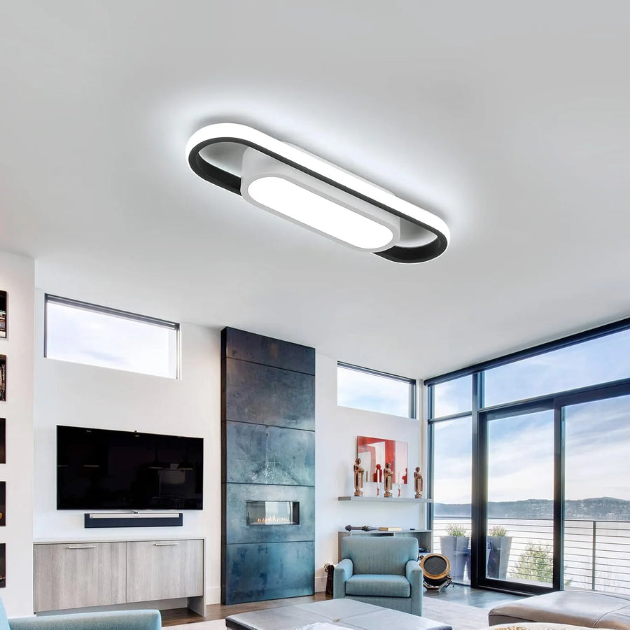 Plafonnier Cylindre Marbre Blanc Veiné Minimaliste Design Moderne - Salle de Bain Salon Chambre — Auréole
