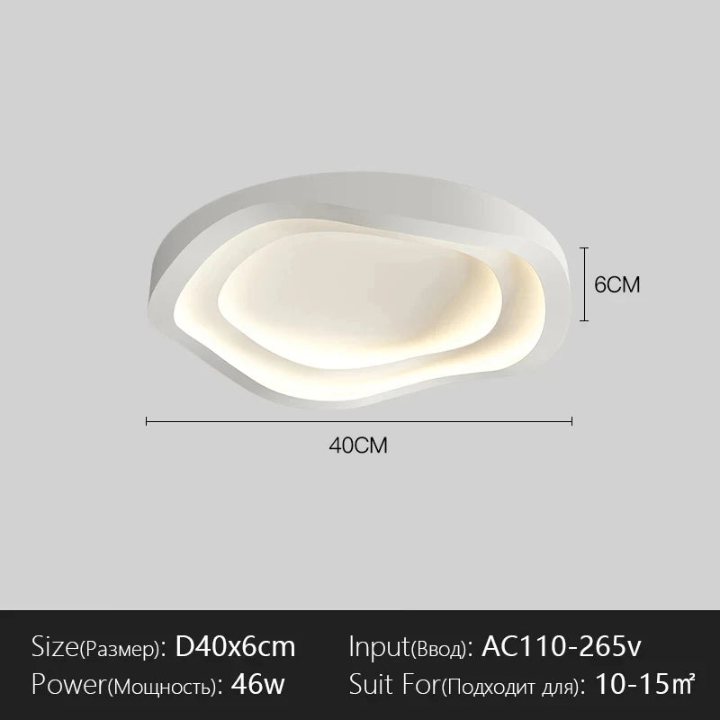 Ori Nuage Acrylique Blanc Minimaliste