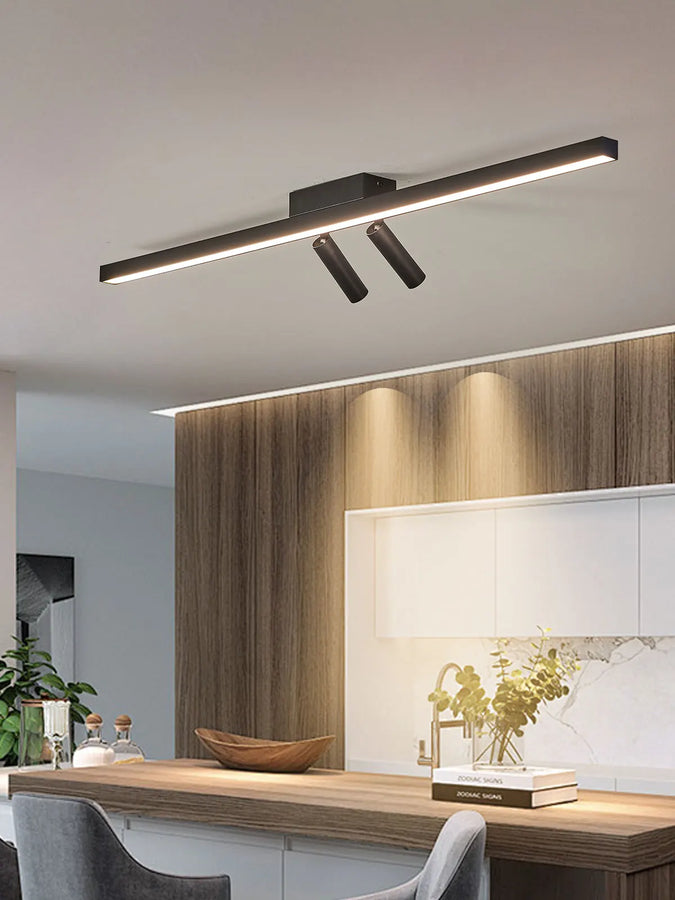 Reva Barre Acier Noir Mat Minimaliste