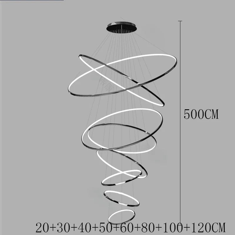 Svea Spirale Anneaux Métal Doré Contemporain